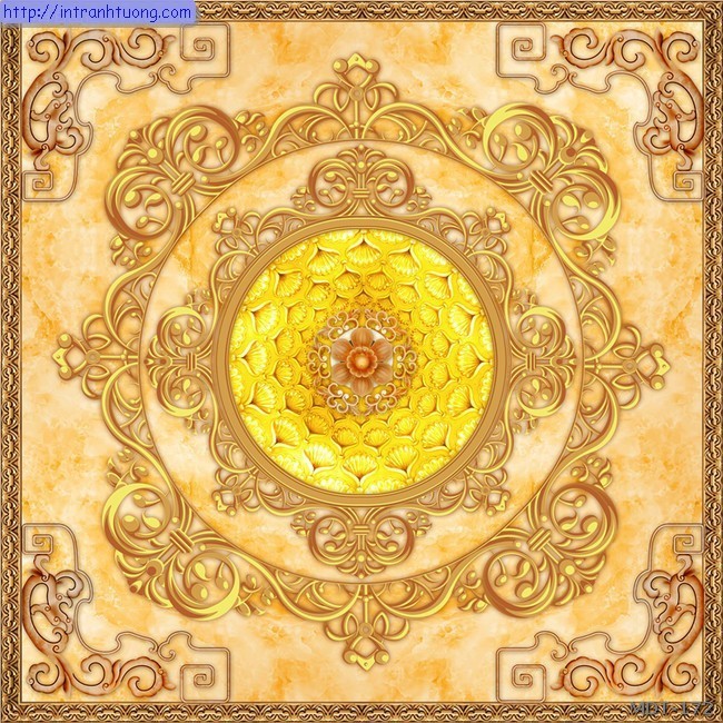 Mẫu dán trần họa tiết MDT-172